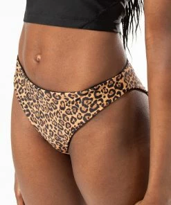 SAS Swimwear Reversible Cheeky Bikini Bottom | Black Hue/Classic Leopard