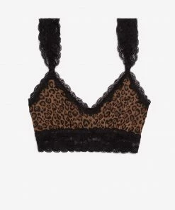 SAS Lace & Mesh Bralette | Classic Leopard Bras