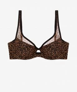 SAS Bras Mesh Plunge Bra | Classic Leopard