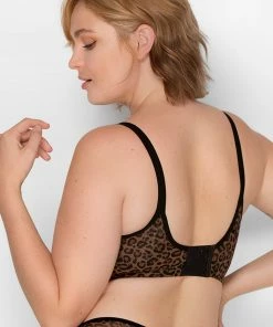 SAS Sheer Mesh Demi Underwire Bra | Classic Leopard