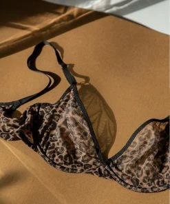 SAS Sheer Mesh Demi Underwire Bra | Classic Leopard