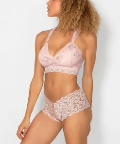 SAS Bras Lovely Lace Racerback Bralette | Blushing Rose