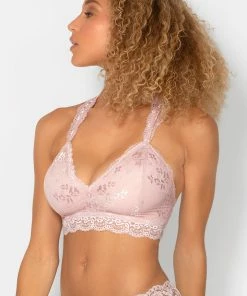 SAS Bras Lovely Lace Racerback Bralette | Blushing Rose