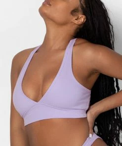 SAS Comfort Cotton Rib Cut-Out Racerback Bralette | Lilac Iris Cotton Bras 13 SAS Comfort Cotton Rib Cut-Out Racerback Bralette | Lilac Iris Cotton Bras