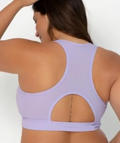 SAS Comfort Cotton Rib Cut-Out Racerback Bralette | Lilac Iris Cotton Bras 12 SAS Comfort Cotton Rib Cut-Out Racerback Bralette | Lilac Iris Cotton Bras