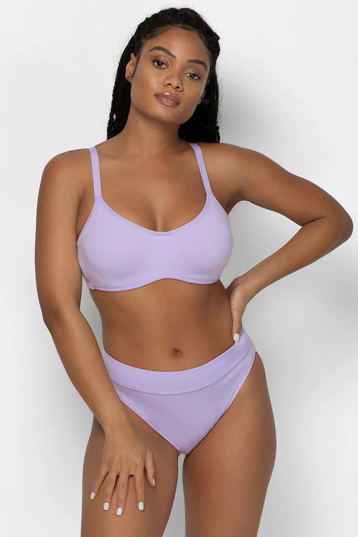 SAS Comfort Cotton High-Waisted Brief Panty 2 Pack | Lilac Iris Cotton/Light Grey Heather Cotton Panties 5 SAS Comfort Cotton High-Waisted Brief Panty 2 Pack | Lilac Iris Cotton/Light Grey Heather Cotton Panties