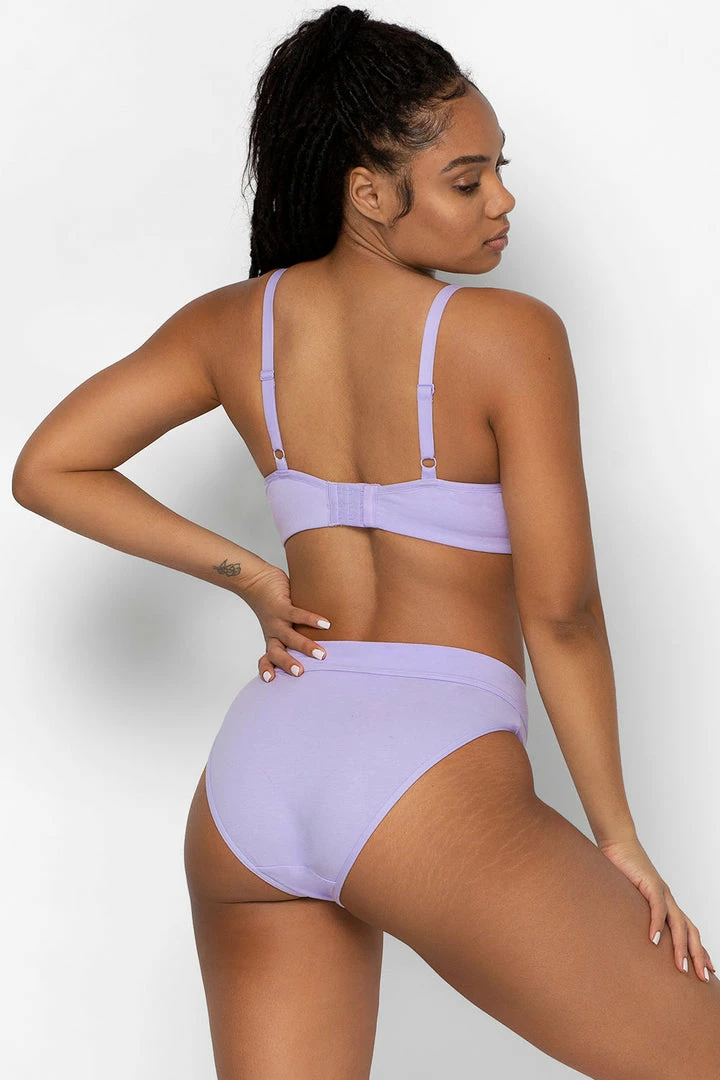 SAS Comfort Cotton High-Waisted Brief Panty 2 Pack | Lilac Iris Cotton/Light Grey Heather Cotton Panties 3 SAS Comfort Cotton High-Waisted Brief Panty 2 Pack | Lilac Iris Cotton/Light Grey Heather Cotton Panties