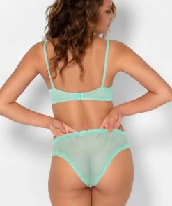 SAS Lace Trim Cheeky Panty 2 Pack | Mint Chip/Black Hue