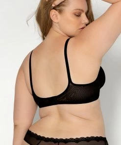 SAS Lace Trim Thong Panty 2 Pack | Mint Chip/Black