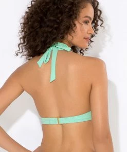 SAS Swim Secret Push-Up Halter Bikini Top | Cool Mint Chip