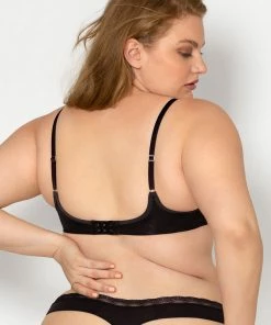 SAS Panties Lace Trim Thong Panty 2 Pack | In The Buff/Black Hue