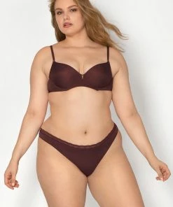 SAS Lace Trim Thong Panty 2 Pack | Brush/Root Beer Panties 8 SAS Lace Trim Thong Panty 2 Pack | Brush/Root Beer Panties