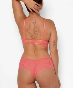 SAS Signature Lace Cheeky Panty 2 Pack | Punchy Peach/Black Hue Panties