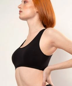 SAS The Naked Scoop Neck Bralette 2 Pack | Tuscany Clay/Black Hue Stretch Bras