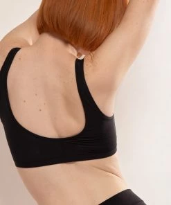 SAS The Naked Scoop Neck Bralette 2 Pack | Tuscany Clay/Black Hue Stretch Bras