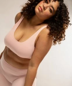 SAS The Naked Scoop Neck Bralette 2 Pack | Blushing Rose/Black Hue Stretch Bras