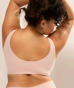 SAS The Naked Scoop Neck Bralette 2 Pack | Blushing Rose/Black Hue Stretch Bras