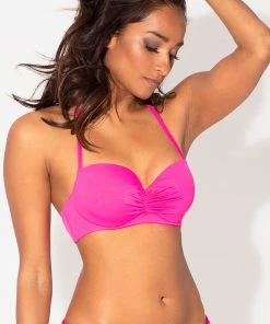 SAS Swimwear Swim Secret Halter Bikini Top | Fuchsia Sizzle