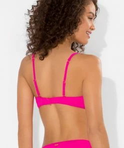 SAS Swim Secret Convertible Push-Up Bikini Top | Fuchsia Sizzle