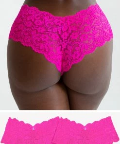 SAS Panties Signature Lace Cheeky Panty 2 Pack | M Pink/ M Pink