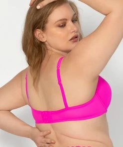 SAS Mesh Plunge Bra | Electric Pink Mesh Bras