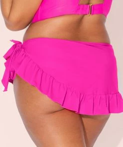 SAS Side-Tie Swim Skirt | Fuchsia Sizzle
