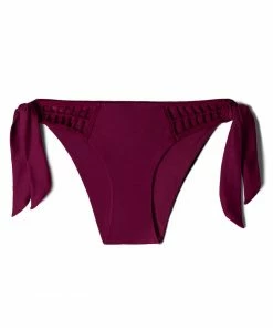 SAS Crochet Tie Bikini Bottom | Purple Velvet Swim