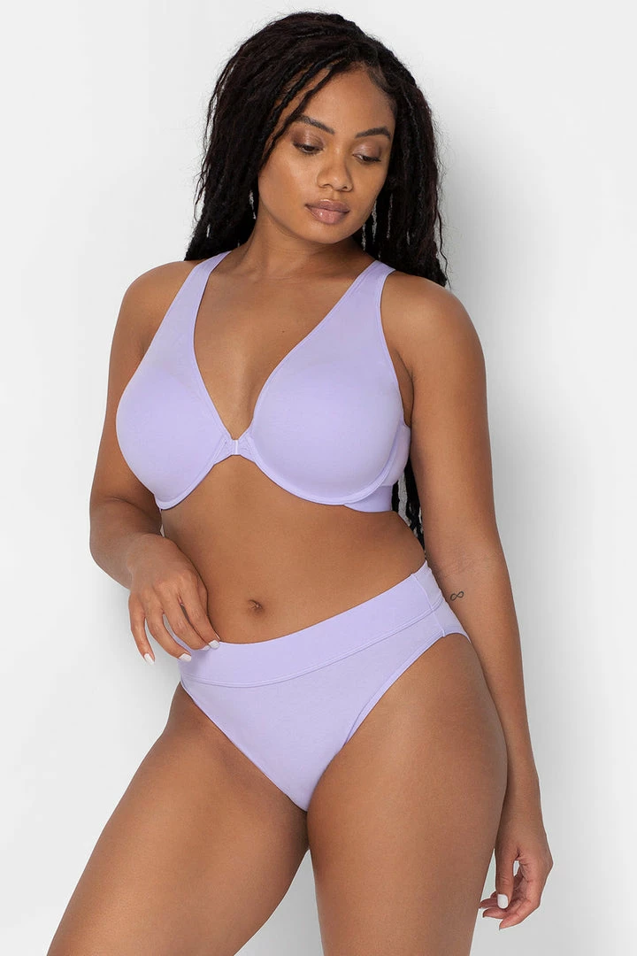SAS Comfort Cotton Front & Back Close Racerback Bra | Lilac Iris Cotton Bras 5 SAS Comfort Cotton Front & Back Close Racerback Bra | Lilac Iris Cotton Bras