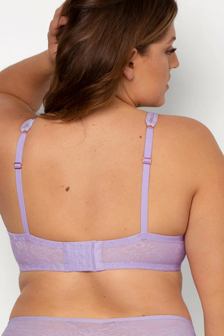 SAS Mesh Plunge Bra | Lilac Iris Smooth Lace 4 SAS Mesh Plunge Bra | Lilac Iris Smooth Lace