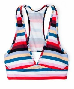 SAS Cut-Out Racerback Bikini Top | Rhumba Stripes