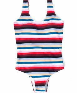 SAS Swimwear French Cut One Piece Swimsuit | Rhumba Stripes