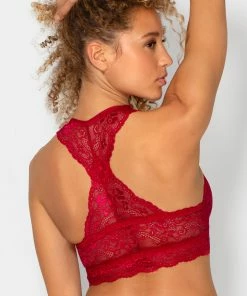 SAS Lovely Lace Racerback Bralette | No No Red