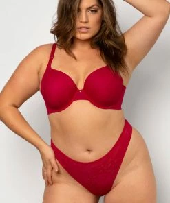 SAS Smooth Lace T-Shirt Bra | No No Red Smooth Lace