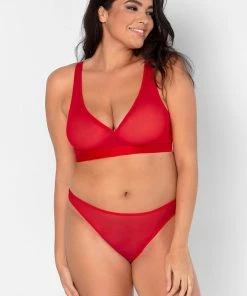 SAS Sheer Mesh Plunge Bralette | Crantastic