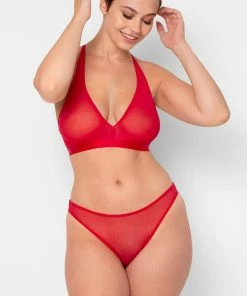 SAS Sheer Mesh Plunge Bralette | Crantastic