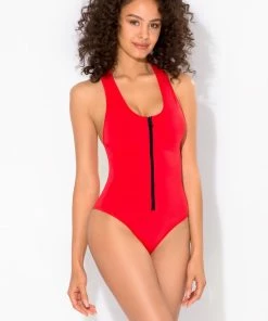 SAS Racerback One Piece Swimsuit | Scarlet