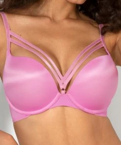 SAS Add 2 Cup Sizes Push-Up Bra | Violet Satin Bras