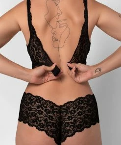 SAS Signature Lace Deep V Bralette 2 Pack | Punchy Peach/Black Hue Bras