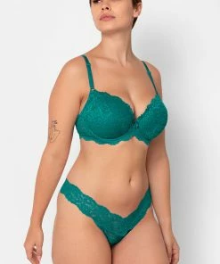 SAS Signature Lace Thong Panty 2 Pack | Fanfare/Black Hue Panties