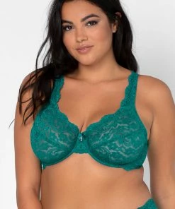 SAS Plus Size Signature Lace Unlined Underwire Bra With Added Support | Fanfare