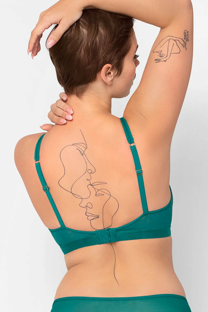 SAS Bras Sheer Mesh Plunge Bralette | Fanfare 3 SAS Bras Sheer Mesh Plunge Bralette | Fanfare