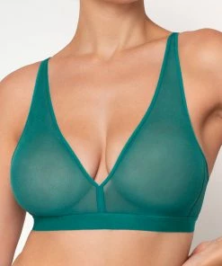 SAS Bras Sheer Mesh Plunge Bralette | Fanfare