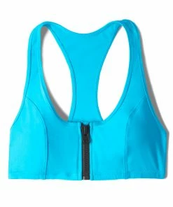 SAS Plus Size Bikini Tops Zip-Up Bikini Top | Turquoise