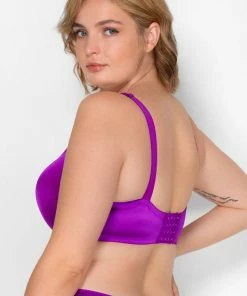 SAS Perfect Demi T-Shirt Bra | Fierce Violet Satin Bras