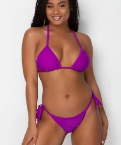 SAS Triangle String Bikini Set | Fierce Violet Swimwear