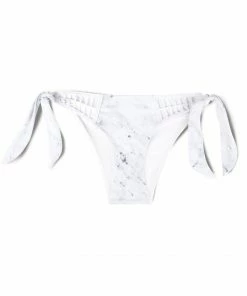 SAS Crochet Tie Bikini Top | White Marble Swimwear