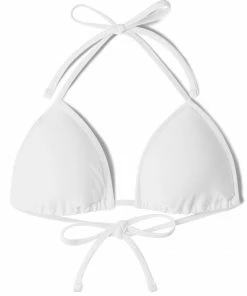 SAS Swimwear Triangle String Bikini Top | White
