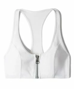 SAS Zip-Up Bikini Top | White