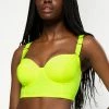 SAS Long Lined Underwire Bikini Top | Neon Yellow