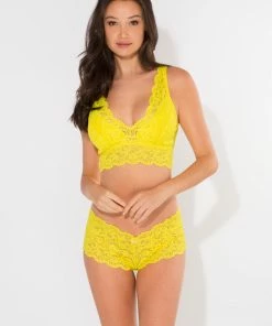 SAS Signature Lace Deep V Bralette | Cabana Banana